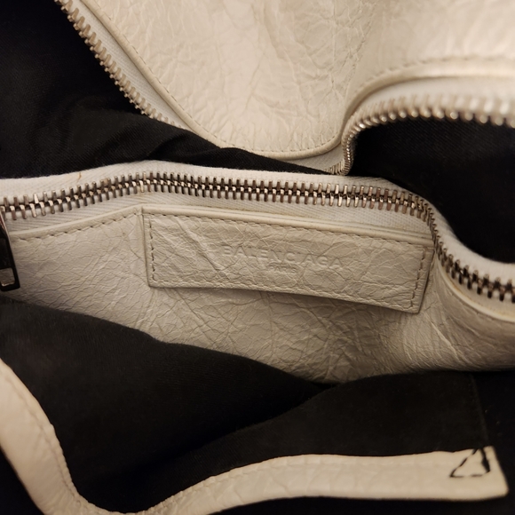 AUTHENTIC BALENCIAGA Scaffold Leather Tote Bag, Multi - Picture 14 of 16